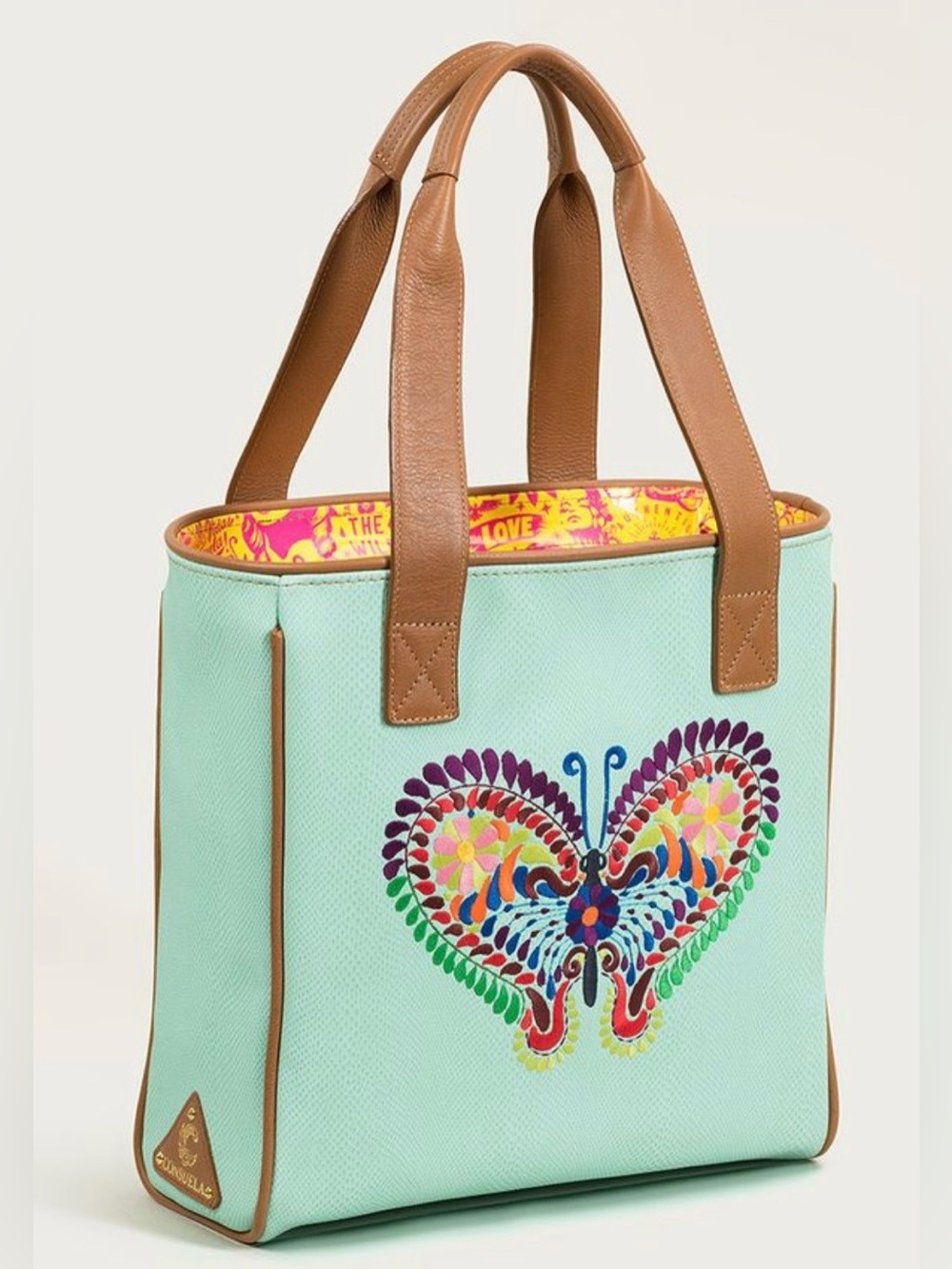 Consuela Mint Julep Bon Voyage Classic Tote Bag Butterfly